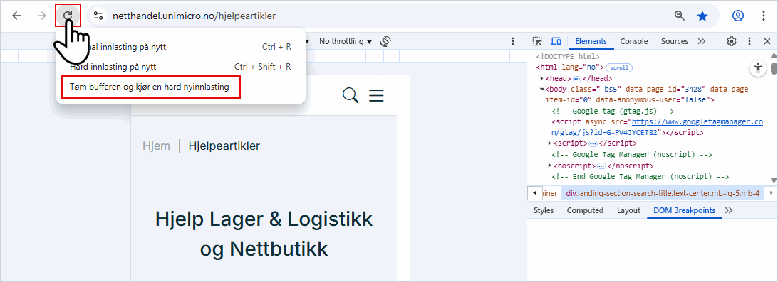 T&oslash;m bufferen og kj&oslash;r en hard nyinnlasting.png