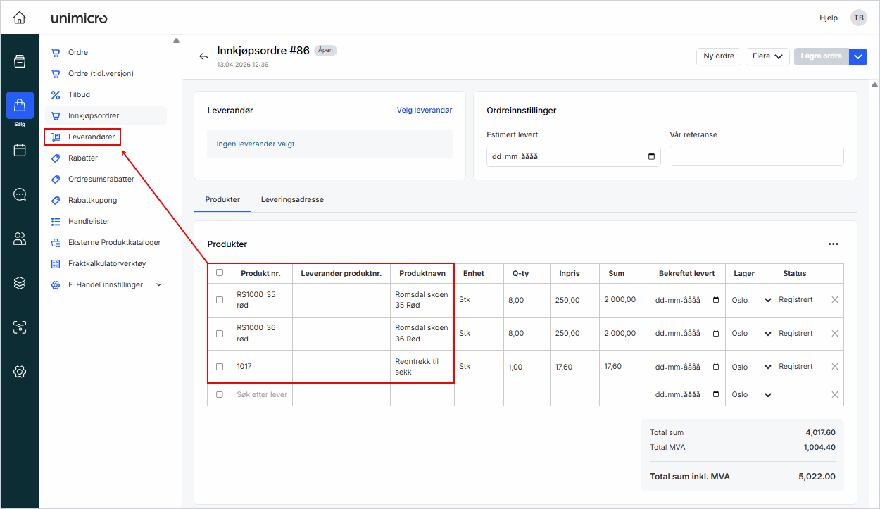 Innkjøpsordre med produkt uten leverandør.png Innkjøpsordre med produkt uten leverandør.png