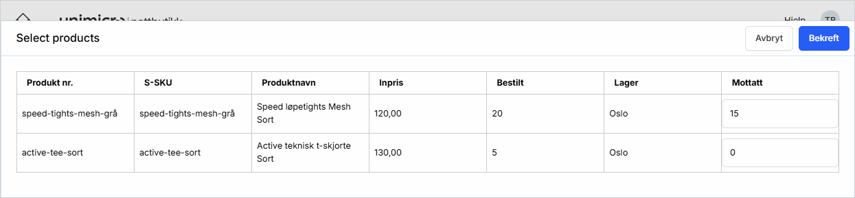 Motta varelager fra innkjøpsordre.png Motta varelager fra innkjøpsordre.png