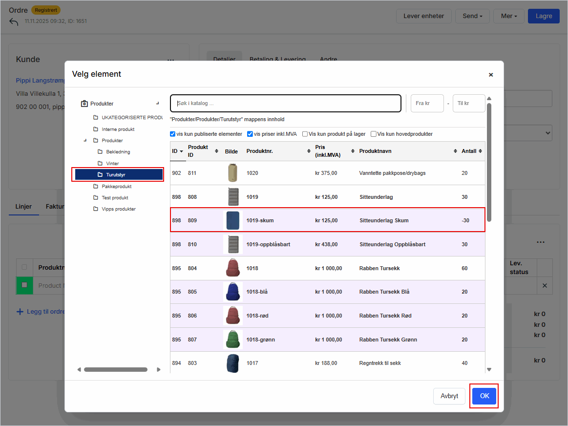 Legg til ordrelinjer - velg produkt.png Legg til ordrelinjer - velg produkt.png