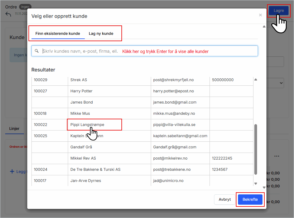 Opprett ny ordre - velg kunde.png Opprett ny ordre - velg kunde.png
