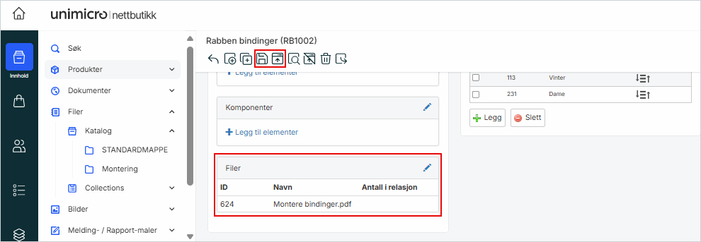 Lagre og publiser produkt.png Lagre og publiser produkt.png