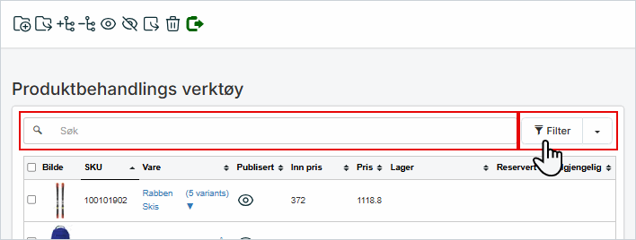 Søkefelt og filter.png Søkefelt og filter.png