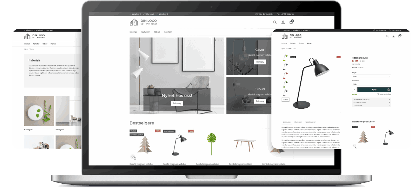 UniMicro Netthandel grensesnitt